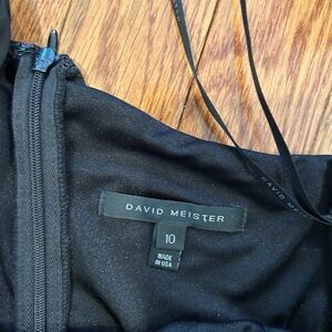 David Meister black Evening Gown